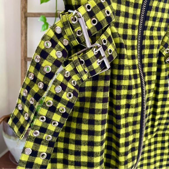 The Ragged Priest checked zip through shirt dress - Picture 5 of 10